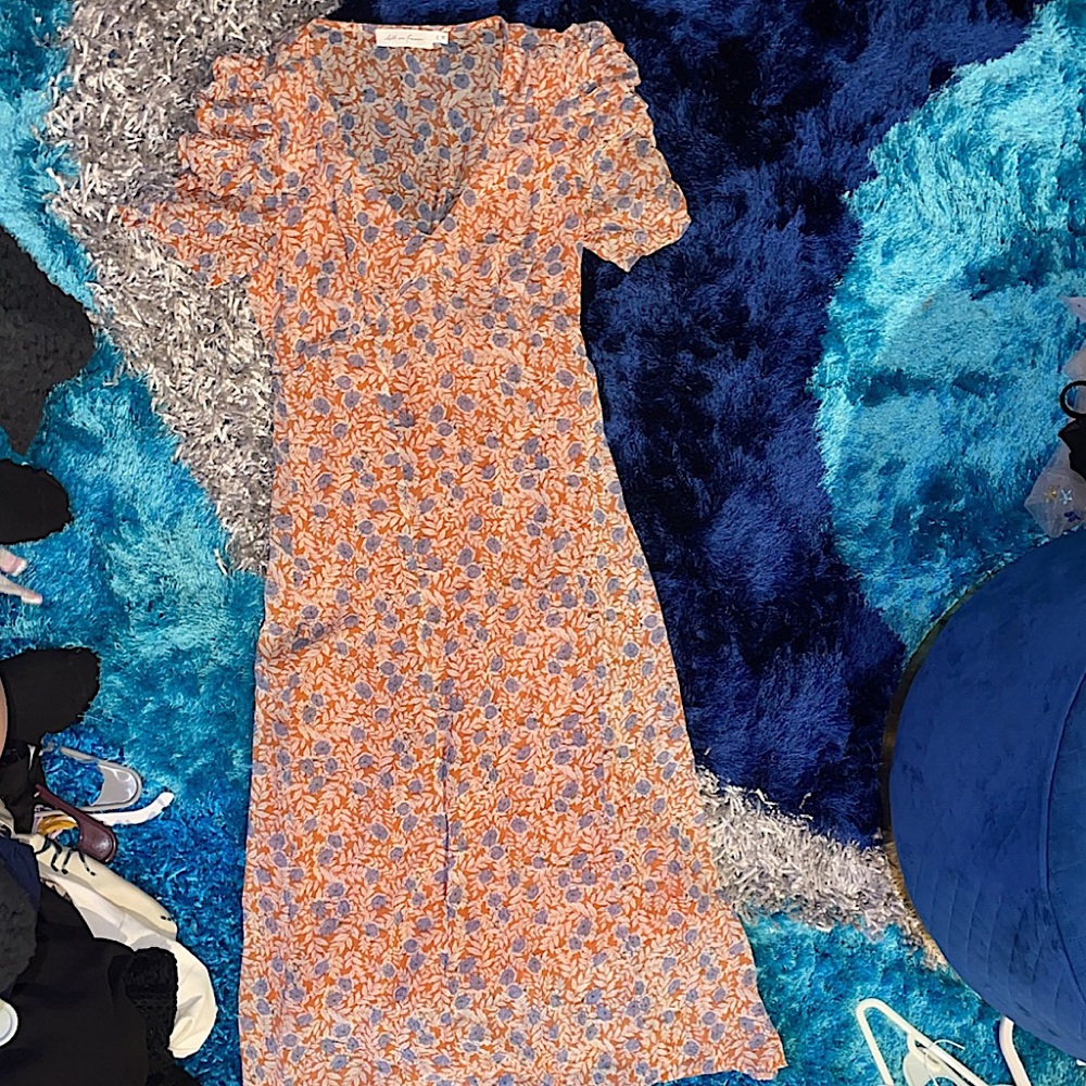 Midi flower summery dress